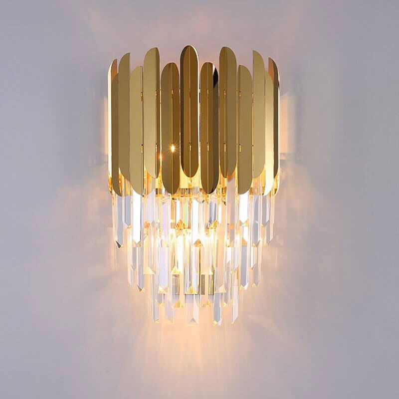Mini chandelier wall lamp