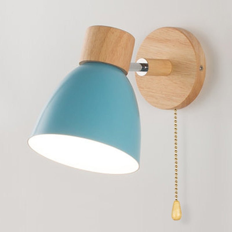 Yadiel - Scandinavian Hanging Wall Lamp Made of Wood