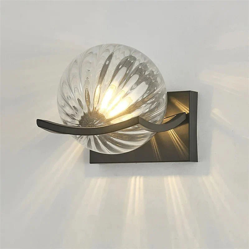Modern Glass LED Wall Lamp for Indoor Use | Elegant Ambient Wall Sconce | 15cm Compact Design | Energy Efficient Lighting