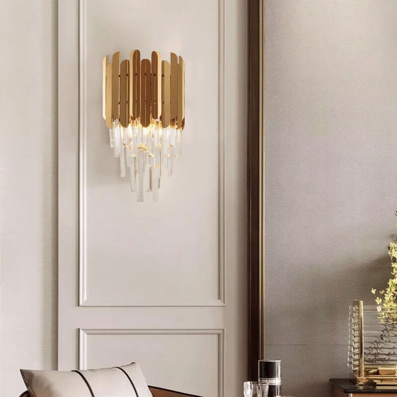Mini chandelier wall lamp