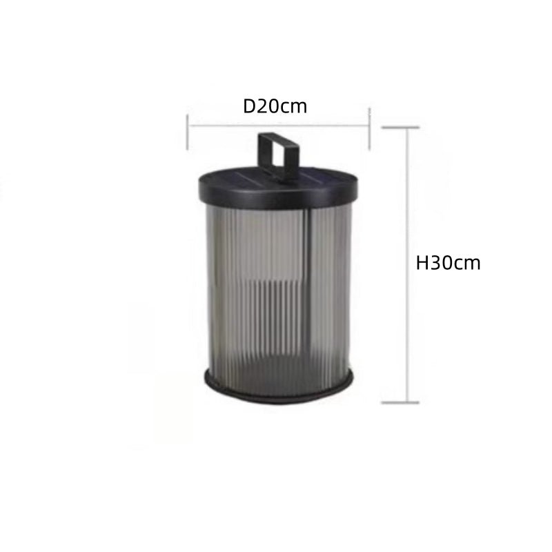 Crystal Glass Outdoor Lamp Retro Solar Garden Light | Waterproof LED | Stainless Steel | Lawn & Patio Lighting