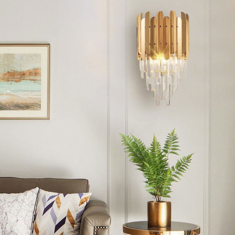Mini chandelier wall lamp