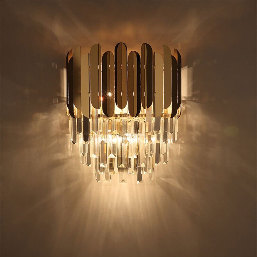 Mini chandelier wall lamp