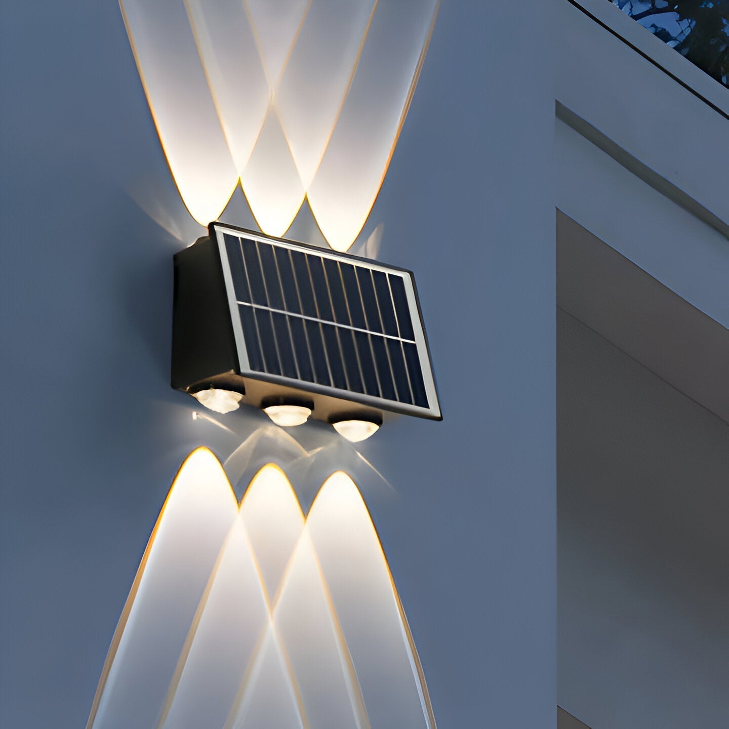 Auristia Solar LED Wall Lamp Up & Down | Waterproof Outdoor Wall Light | IP65 Wireless Facade Lighting