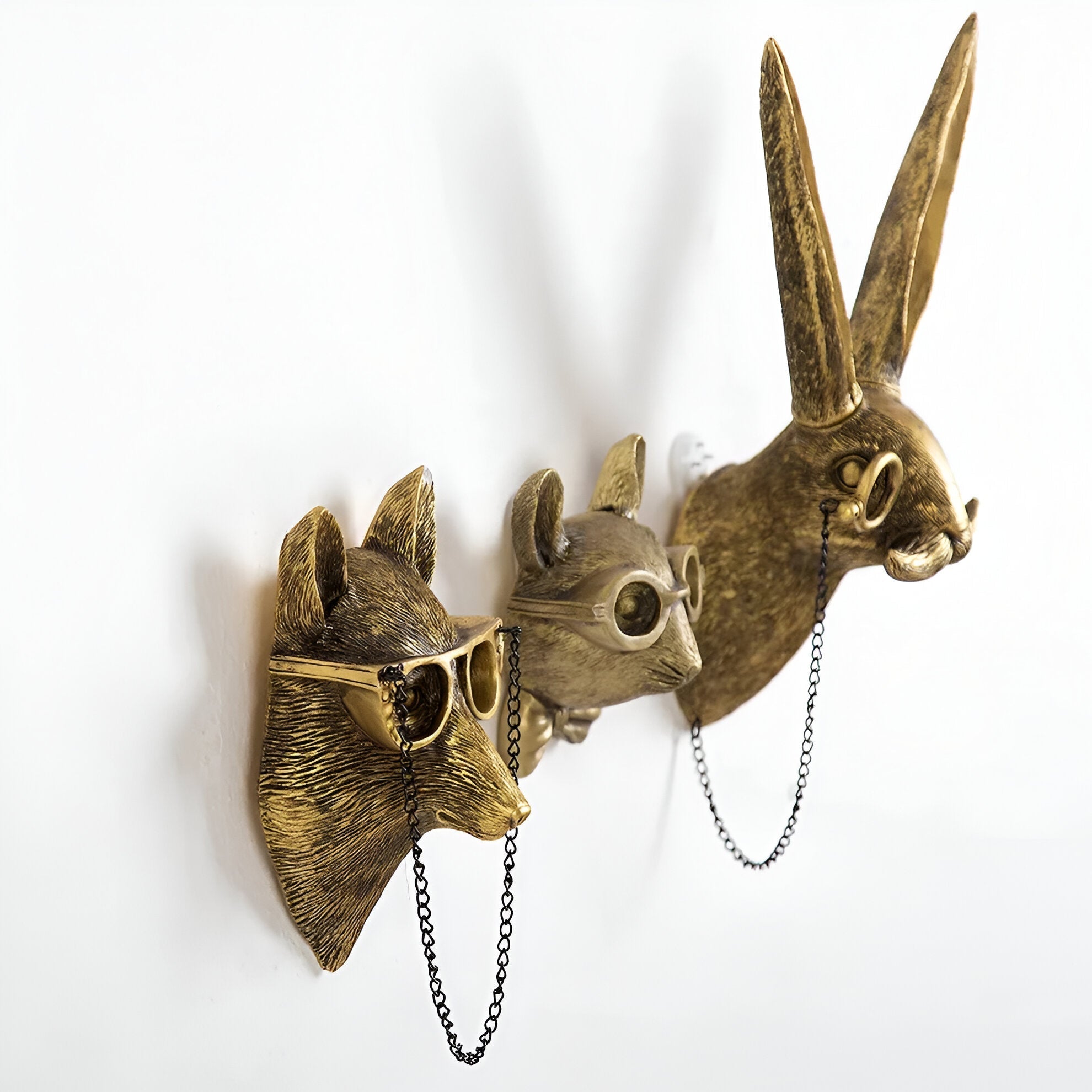 Golden Head | Multifunctional Wall Hook – Decorative Wall Storage