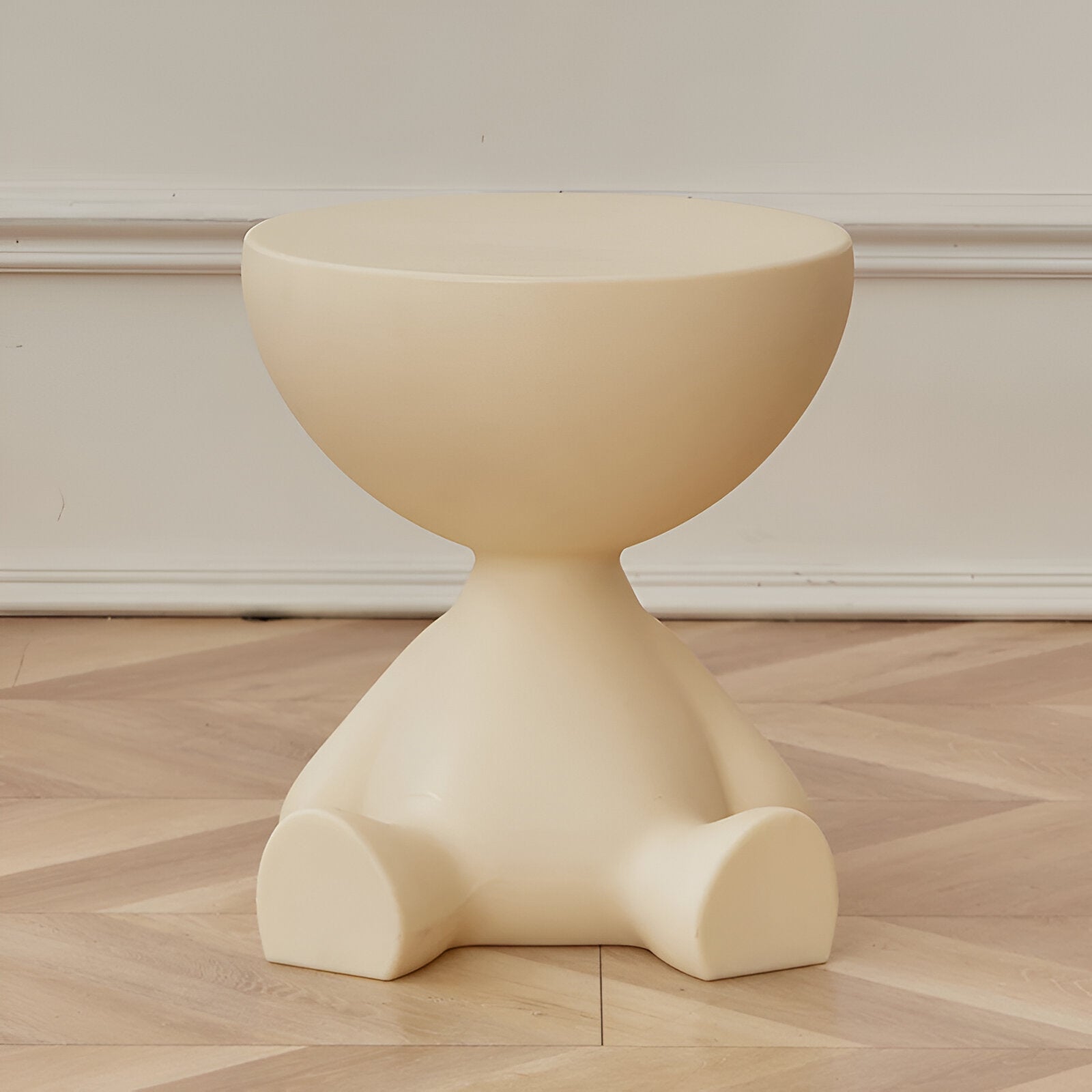 Luxe Round Coffee Table Ylix | Minimalist Side Table for Living Room | Compact Modern Design | 37 × 41 cm Durable Plastic Accent Table