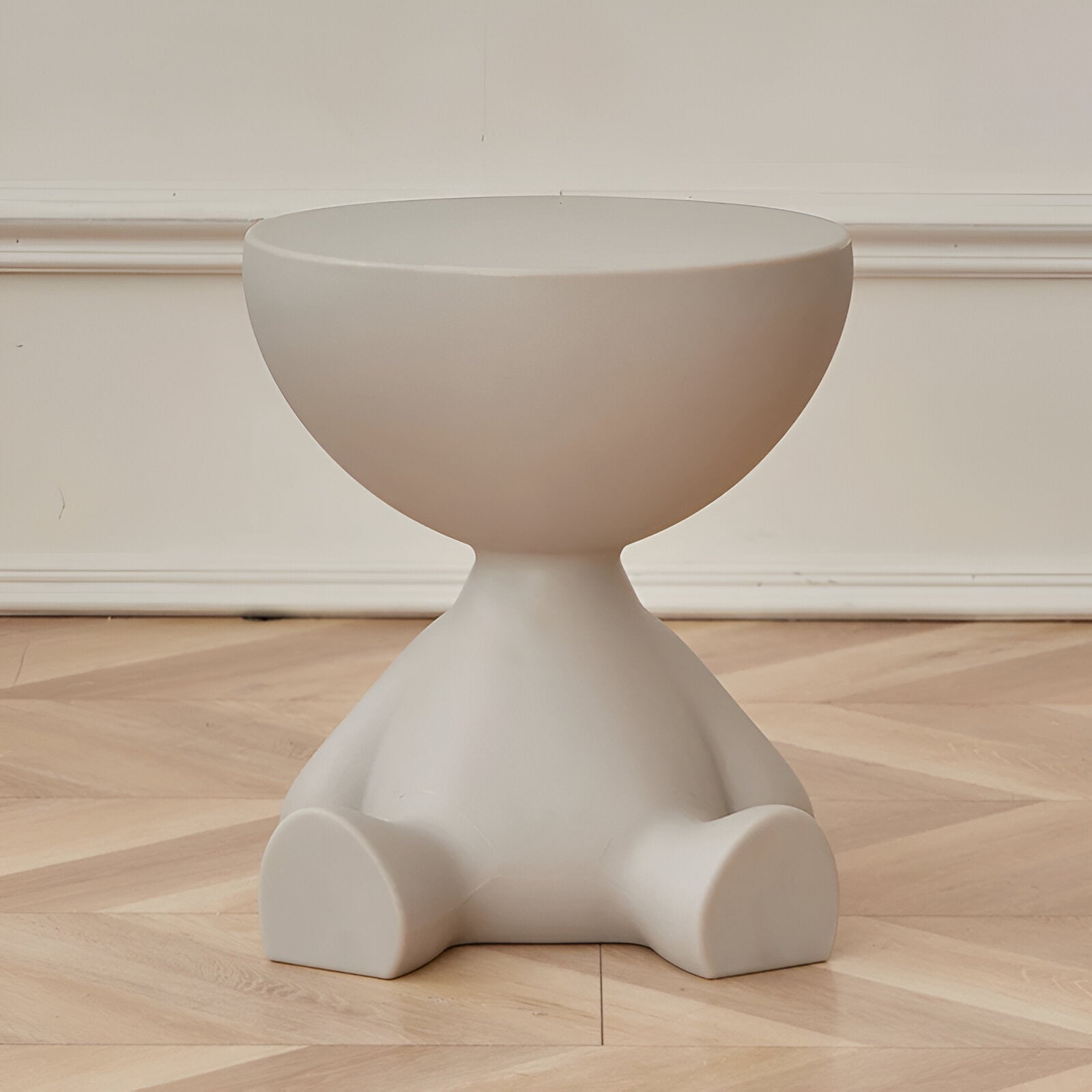 Luxe Round Coffee Table Ylix | Minimalist Side Table for Living Room | Compact Modern Design | 37 × 41 cm Durable Plastic Accent Table