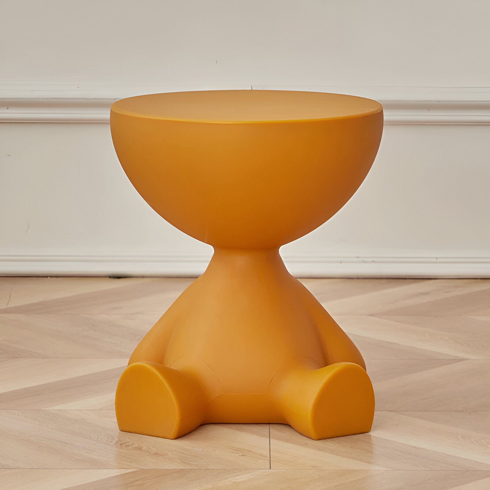 Luxe Round Coffee Table Ylix | Minimalist Side Table for Living Room | Compact Modern Design | 37 × 41 cm Durable Plastic Accent Table