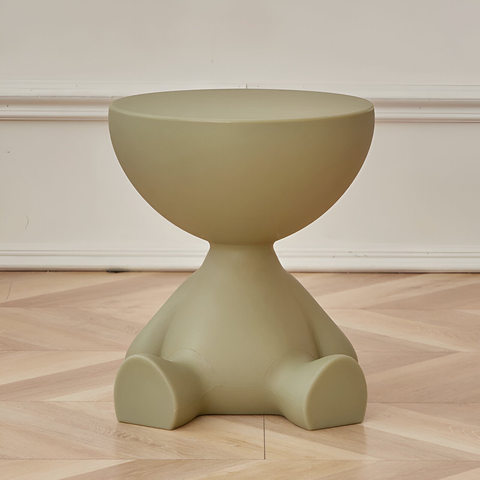 Luxe Round Coffee Table Ylix | Minimalist Side Table for Living Room | Compact Modern Design | 37 × 41 cm Durable Plastic Accent Table