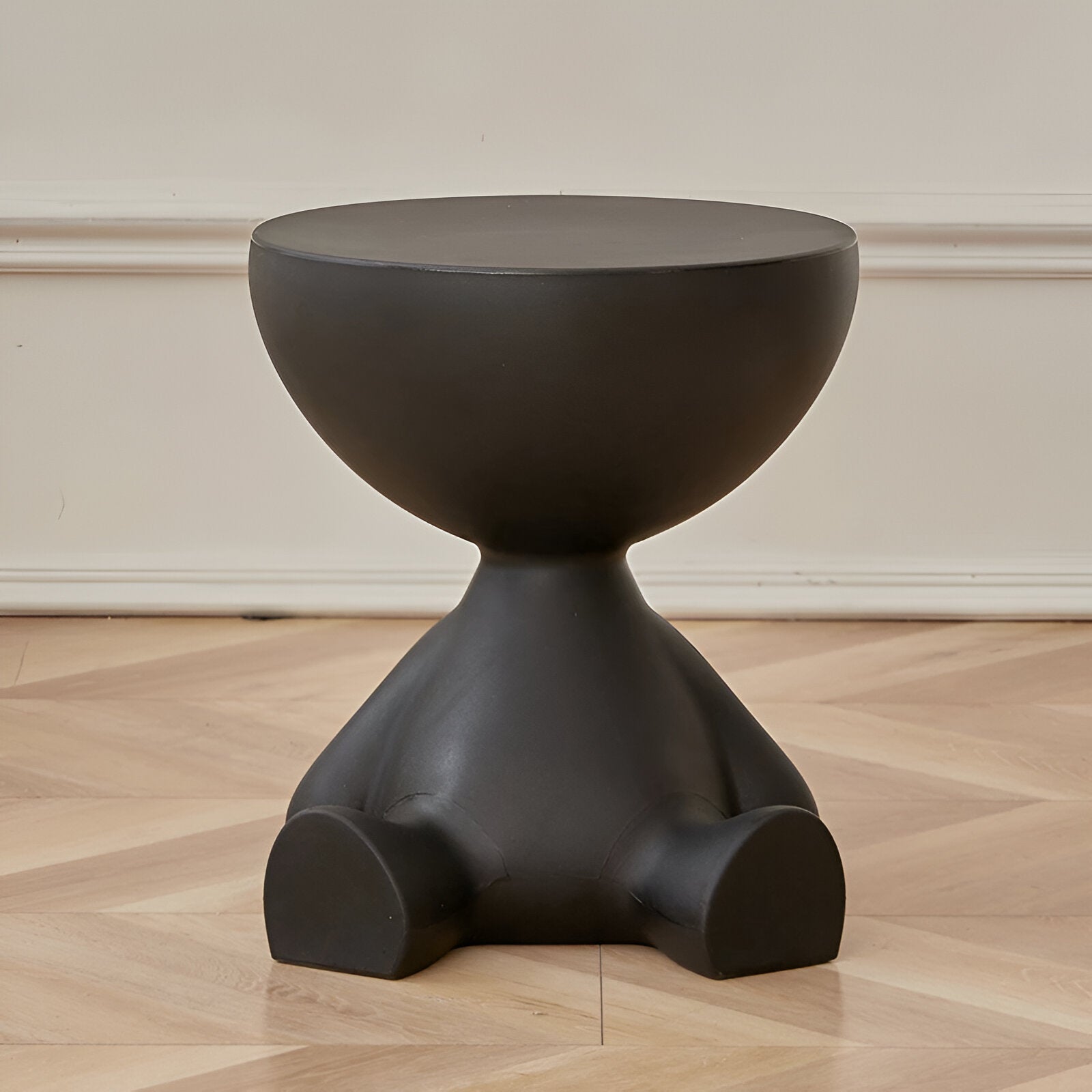 Luxe Round Coffee Table Ylix | Minimalist Side Table for Living Room | Compact Modern Design | 37 × 41 cm Durable Plastic Accent Table