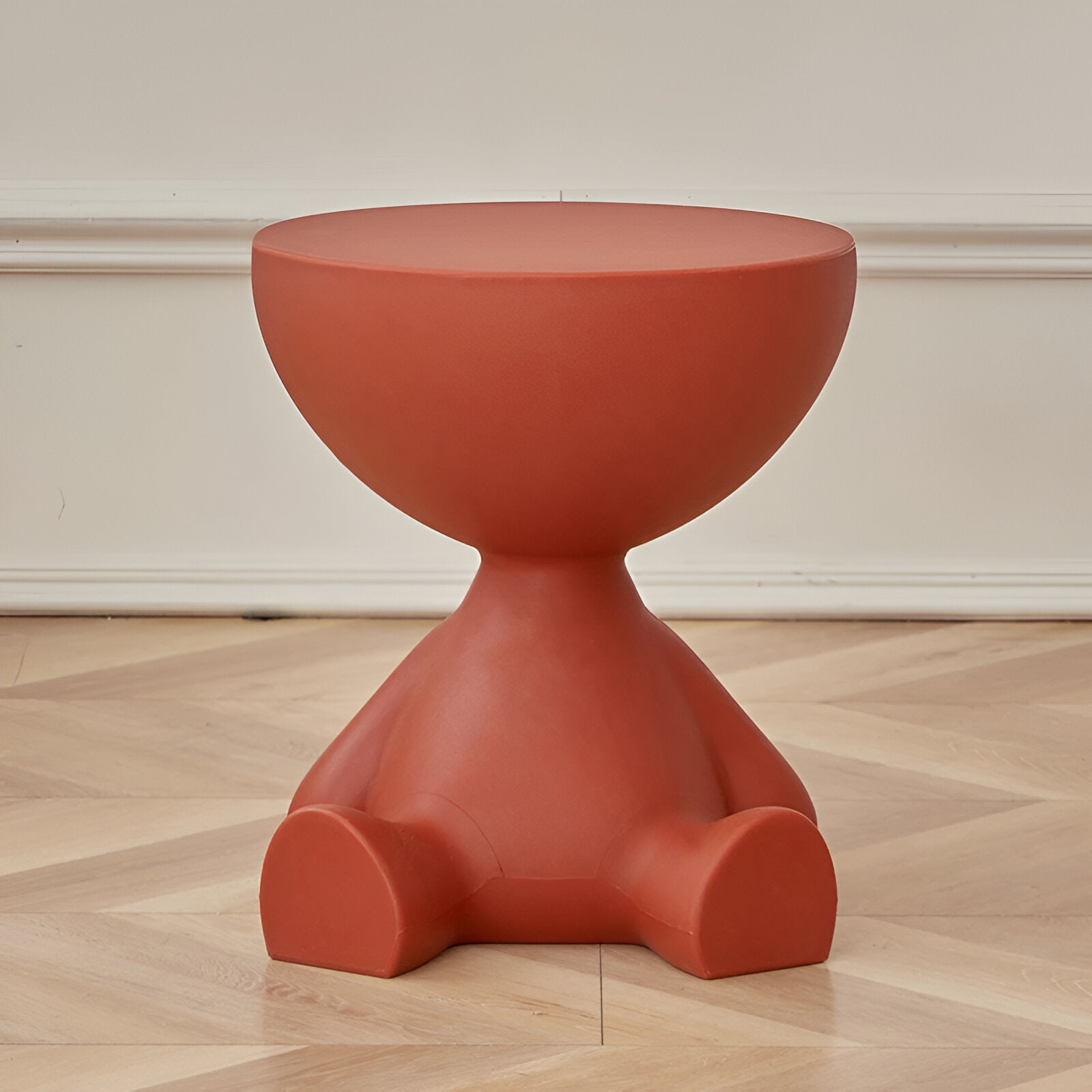 Luxe Round Coffee Table Ylix | Minimalist Side Table for Living Room | Compact Modern Design | 37 × 41 cm Durable Plastic Accent Table