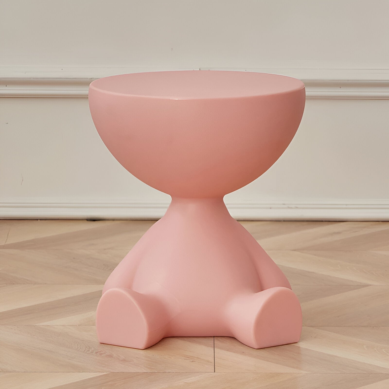 Luxe Round Coffee Table Ylix | Minimalist Side Table for Living Room | Compact Modern Design | 37 × 41 cm Durable Plastic Accent Table