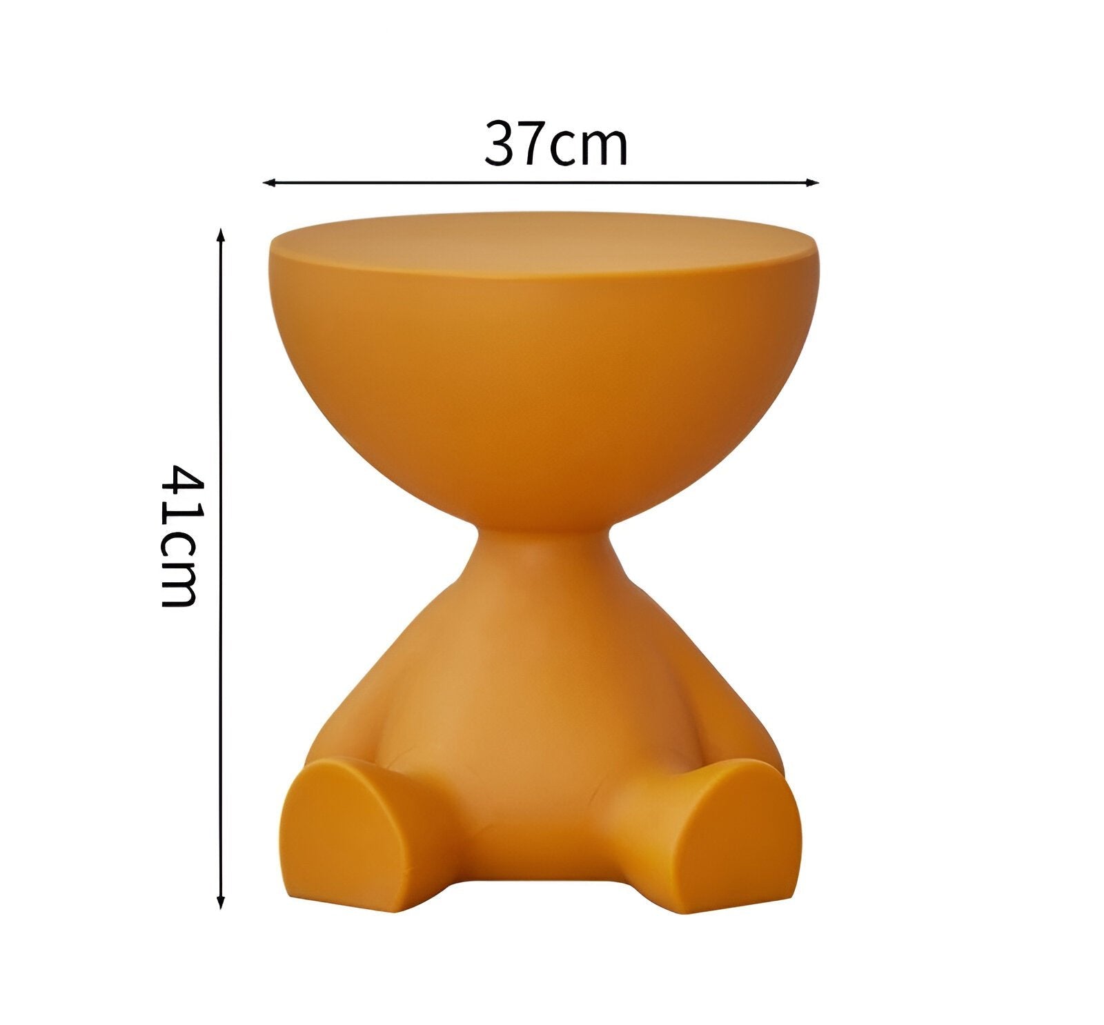 Luxe Round Coffee Table Ylix | Minimalist Side Table for Living Room | Compact Modern Design | 37 × 41 cm Durable Plastic Accent Table