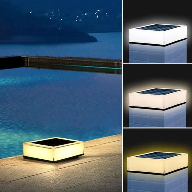 Flat Solar Outdoor Lamp Modern LED | Solar Powered | IP65 Waterproof | Compact Garden & Path Lighting