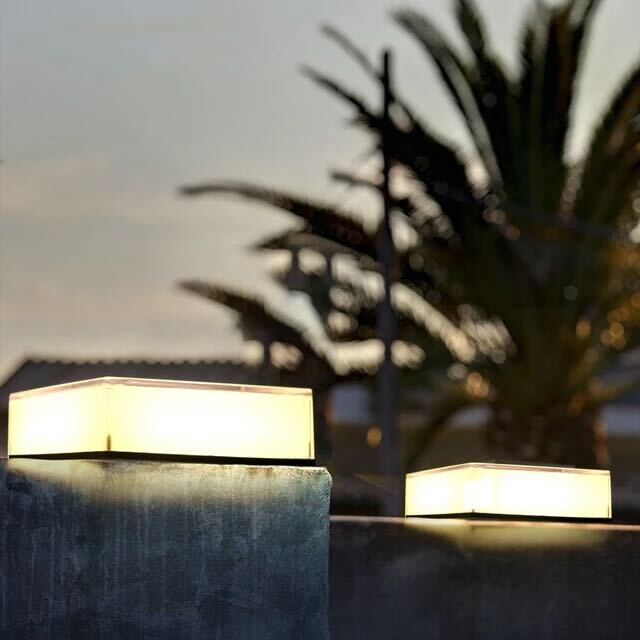 Flat Solar Outdoor Lamp Modern LED | Solar Powered | IP65 Waterproof | Compact Garden & Path Lighting