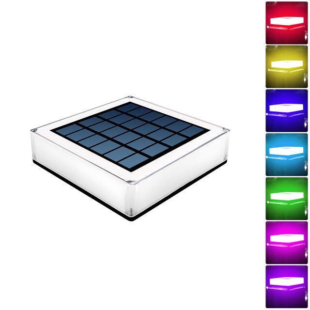 Flat Solar Outdoor Lamp Modern LED | Solar Powered | IP65 Waterproof | Compact Garden & Path Lighting
