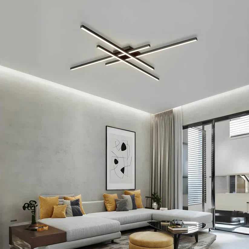BOND Modern LED Ceiling Lamp | Aluminum & Acrylic | Dimmable Option | Contemporary Lighting for Home & Office