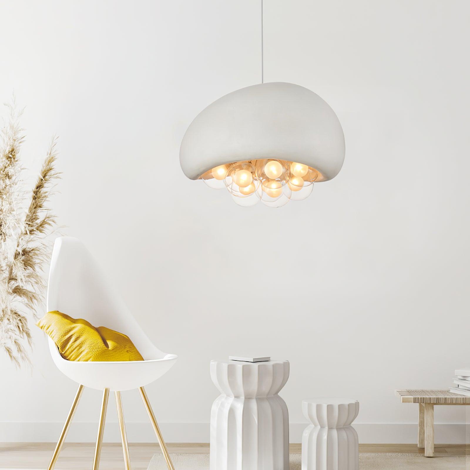 Bubble Pendant Lamp Cluster | Modern Sculptural Hanging Light | G9 Glass Spheres | Adjustable Suspension | Statement Ceiling Lighting