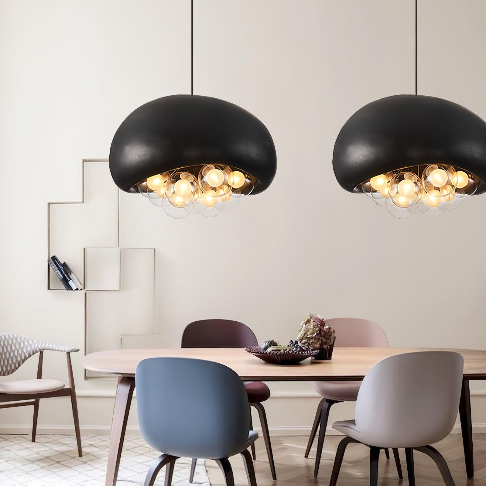 Bubble Pendant Lamp Cluster | Modern Sculptural Hanging Light | G9 Glass Spheres | Adjustable Suspension | Statement Ceiling Lighting