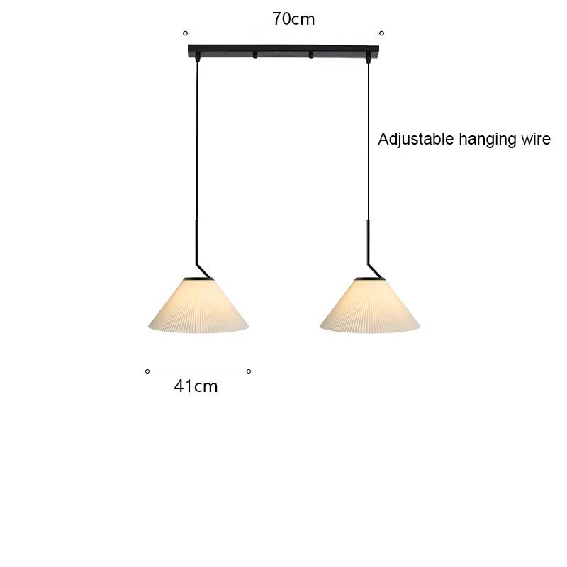 Nordic Pleated Cream Pendant Lamp