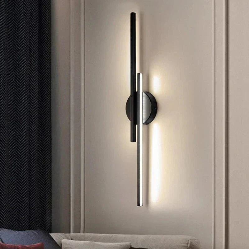 Modern Wall Lamp LED Sconce Minimalist Ambient Lighting | Aluminum & Acrylic | Warm & Cool Light Options | 14W Indoor Wall Light