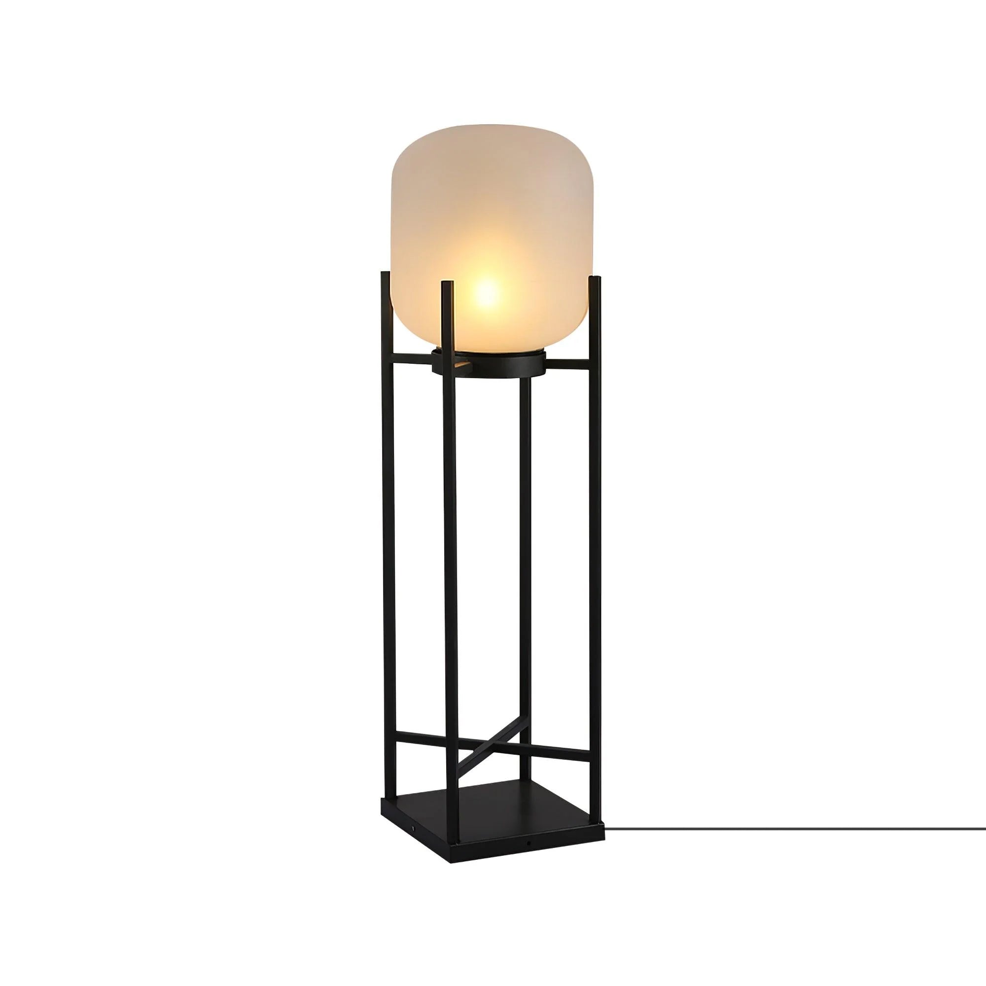 Solar Outdoor Floor Lamp Lantern | Stainless Steel Garden Light | IP65 Waterproof LED | Automatic Dusk-to-Dawn Lighting