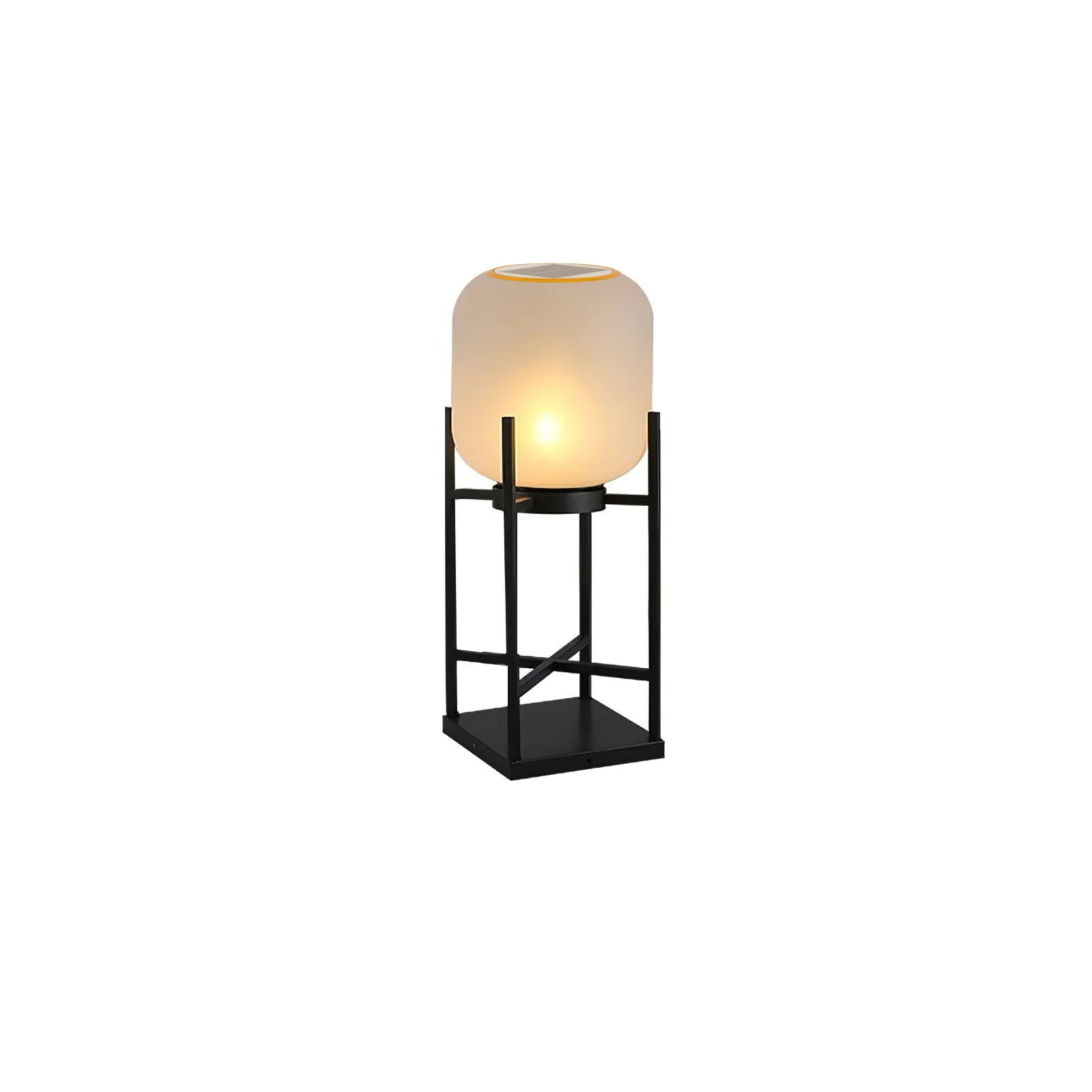 Solar Outdoor Floor Lamp Lantern | Stainless Steel Garden Light | IP65 Waterproof LED | Automatic Dusk-to-Dawn Lighting