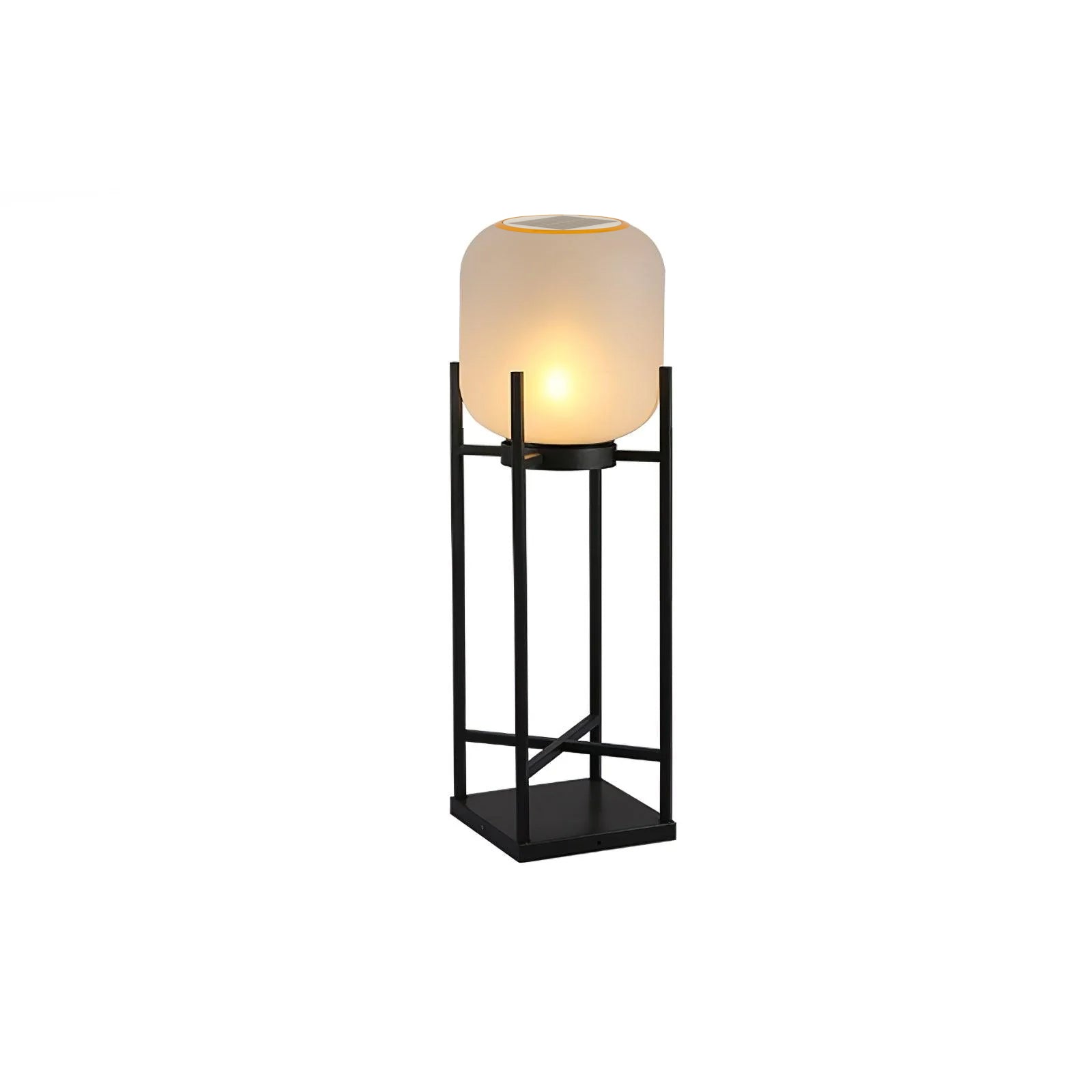 Solar Outdoor Floor Lamp Lantern | Stainless Steel Garden Light | IP65 Waterproof LED | Automatic Dusk-to-Dawn Lighting
