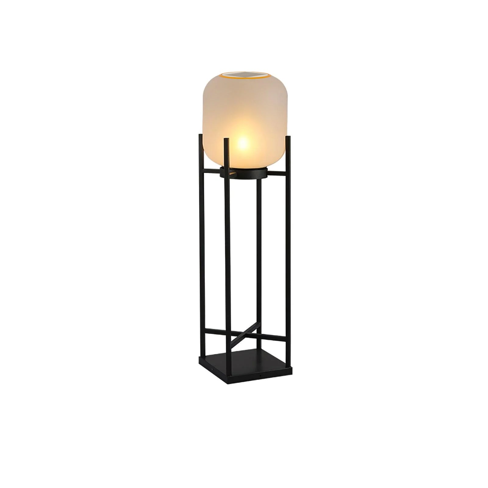 Solar Outdoor Floor Lamp Lantern | Stainless Steel Garden Light | IP65 Waterproof LED | Automatic Dusk-to-Dawn Lighting