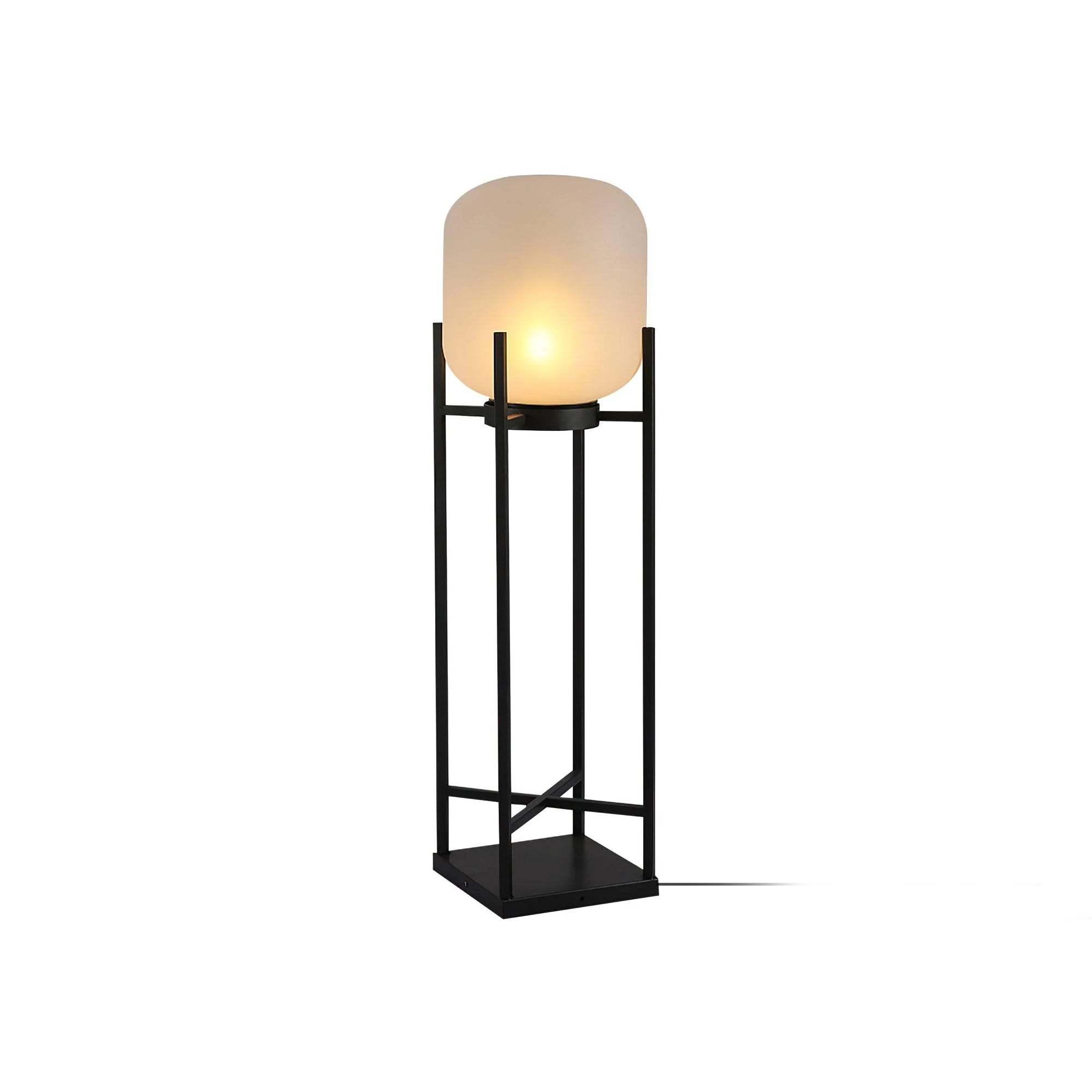 Solar Outdoor Floor Lamp Lantern | Stainless Steel Garden Light | IP65 Waterproof LED | Automatic Dusk-to-Dawn Lighting