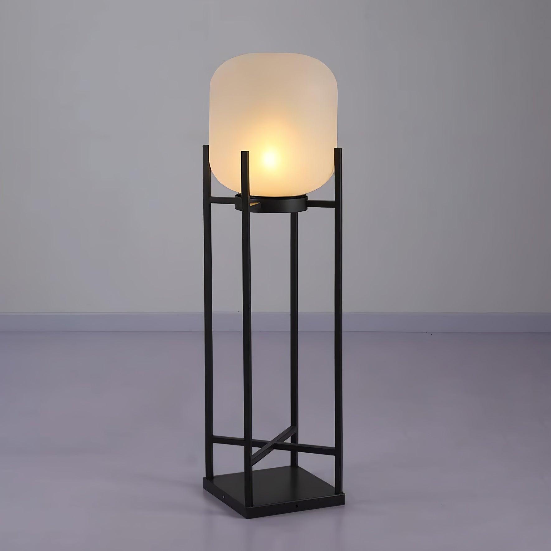 Solar Outdoor Floor Lamp Lantern | Stainless Steel Garden Light | IP65 Waterproof LED | Automatic Dusk-to-Dawn Lighting