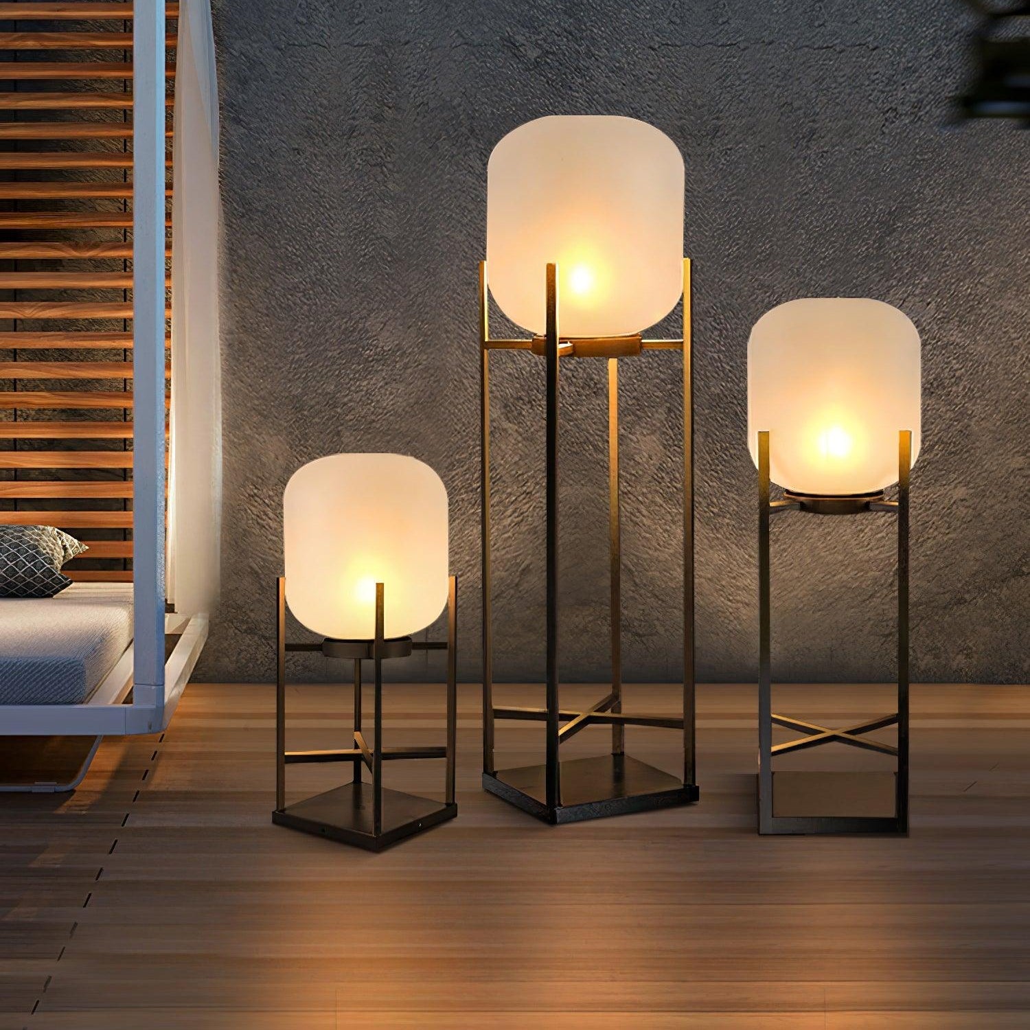 Solar Outdoor Floor Lamp LED Garden Lighting | Stainless Steel & Glass | IP65 Waterproof | 3000K–6000K Patio & Pathway Lamp