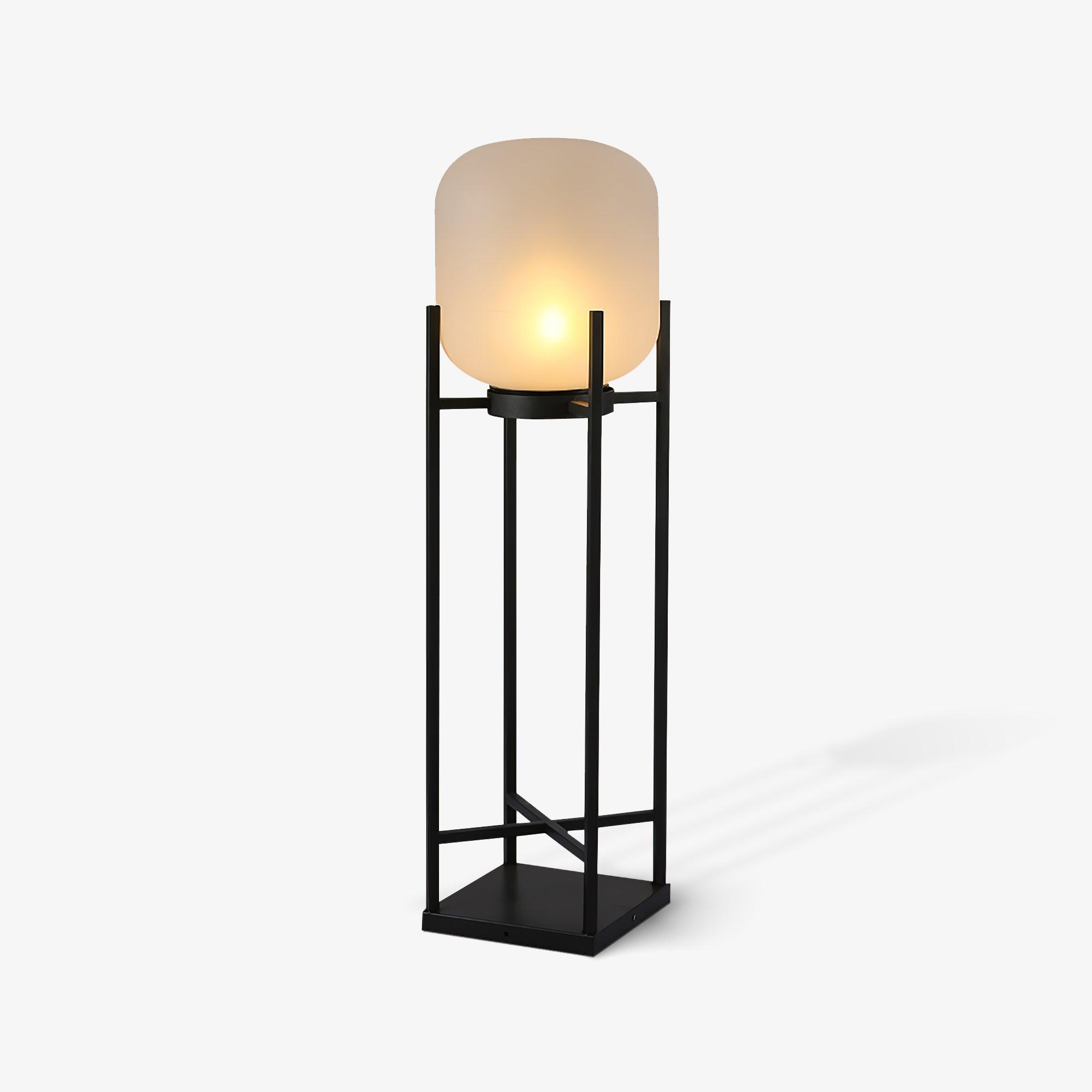 Solar Outdoor Floor Lamp Lantern | Stainless Steel Garden Light | IP65 Waterproof LED | Automatic Dusk-to-Dawn Lighting