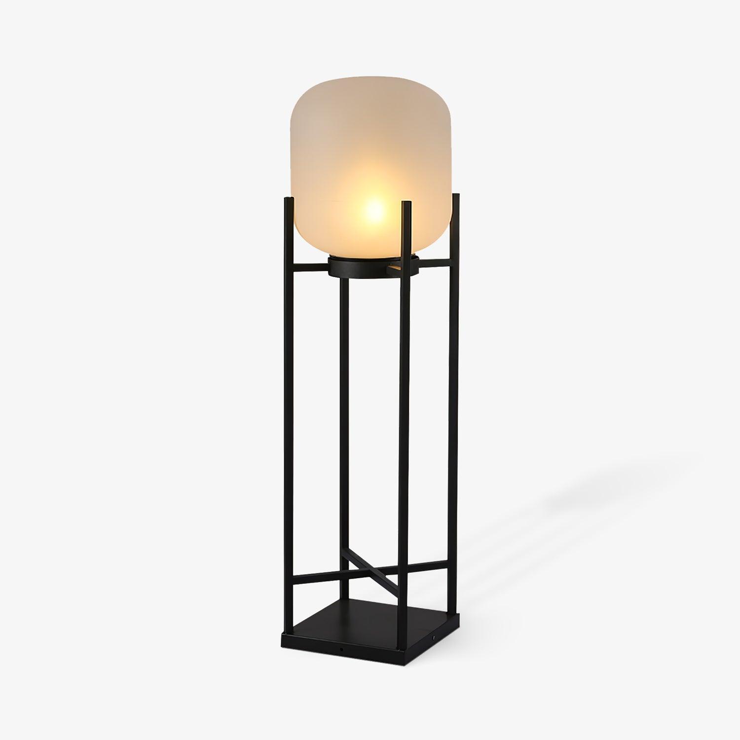 Solar Outdoor Floor Lamp Lantern | Stainless Steel Garden Light | IP65 Waterproof LED | Automatic Dusk-to-Dawn Lighting