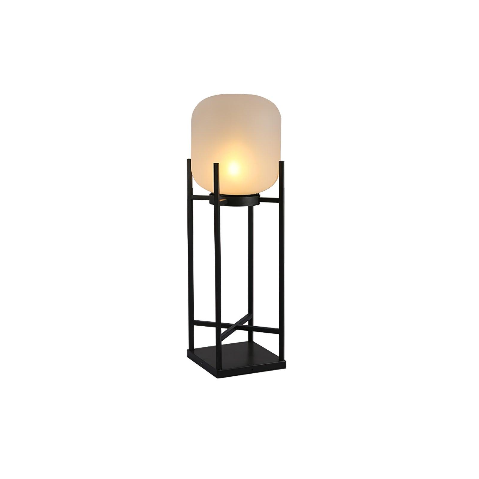 Solar Outdoor Floor Lamp Lantern | Stainless Steel Garden Light | IP65 Waterproof LED | Automatic Dusk-to-Dawn Lighting