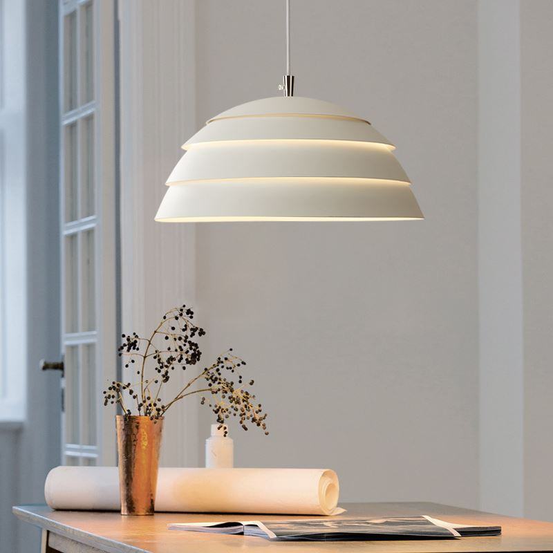 Dome-Shaped LED Pendant Lamp Modern Nordic Design | E27 5W | Iron & Aluminum | Kitchen & Restaurant Lighting