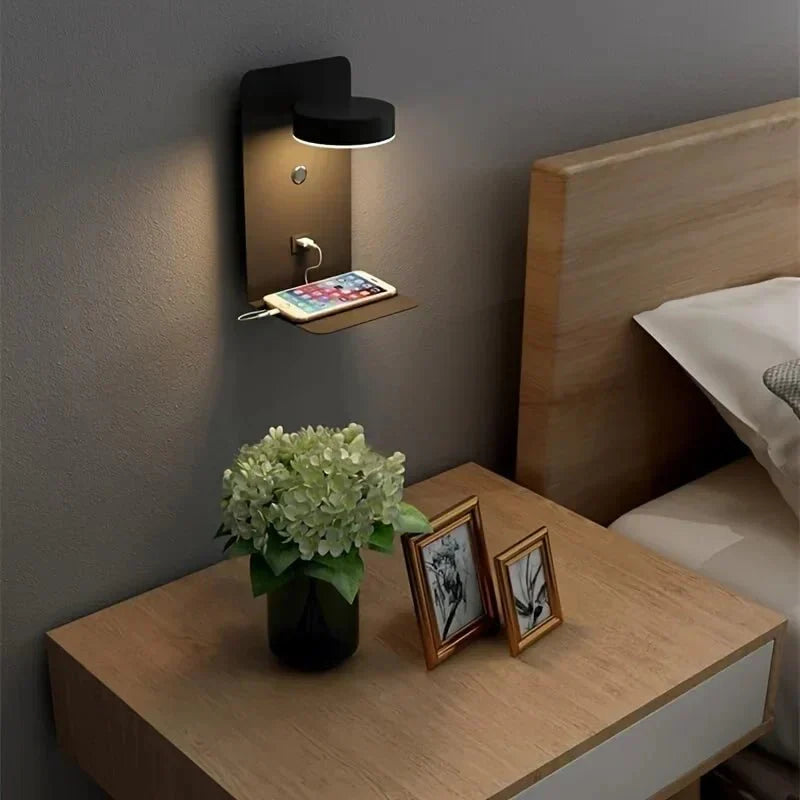 Minimalist Wall Lamp PureShine LED Indoor Sconce Light | Aluminum Modern Simplicity Design | Hallway Bedroom Living Room Lighting