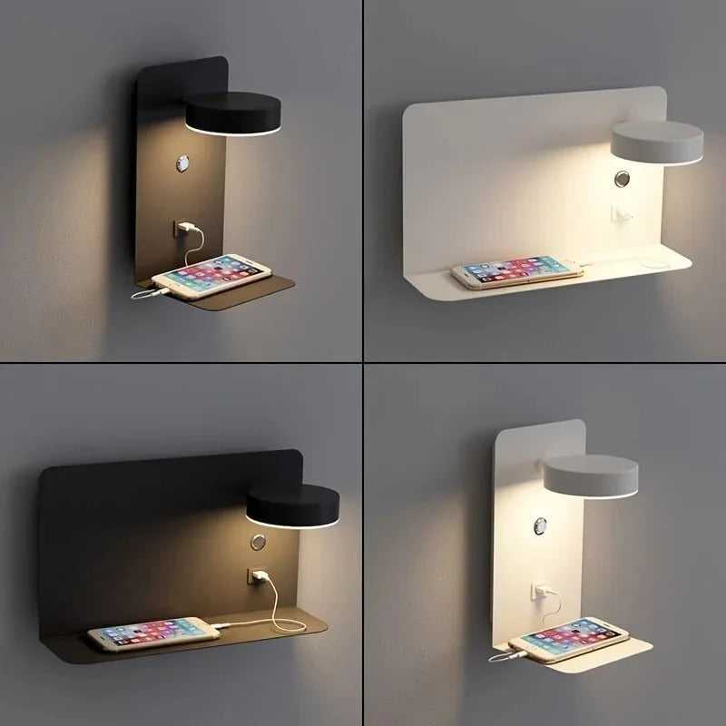 Minimalist Wall Lamp PureShine LED Indoor Sconce Light | Aluminum Modern Simplicity Design | Hallway Bedroom Living Room Lighting
