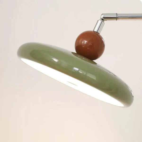 Swing Arm LED Wall Lamp Lola Adjustable | Modern Metal Acrylic | Integrated LED | Hardwired Wall Light for Bedroom and Reading