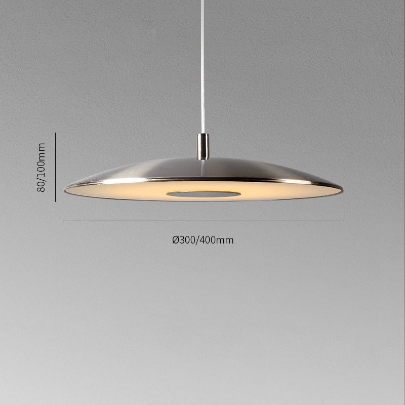 Nickel Iron LED Pendant Lamp | Modern Nordic Hanging Light | 42W LED Included | Indoor Ceiling Lighting | Living Room & Dining Area