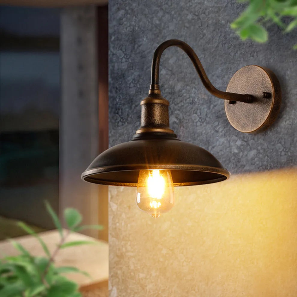 Isyrae Outdoor Wall Lamp Ø25/29 cm | Modern Minimalist Facade Light | E27 IP44 Exterior Lighting