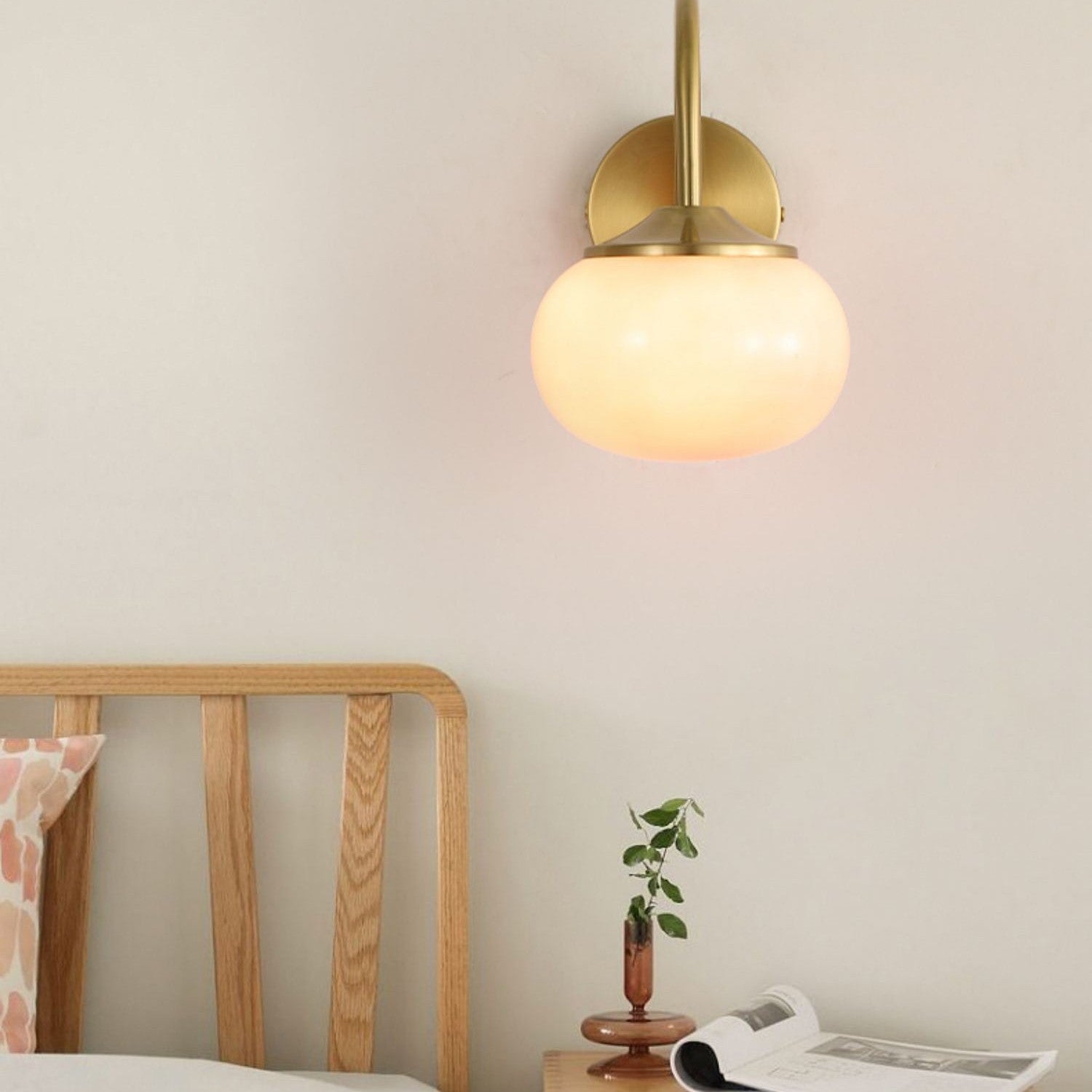 Marshmallow Wall Lamp Scandinavian Style | Soft Glow Wall Light | White Iron Fixture | E27 Indoor Lighting | Bedroom Living Room