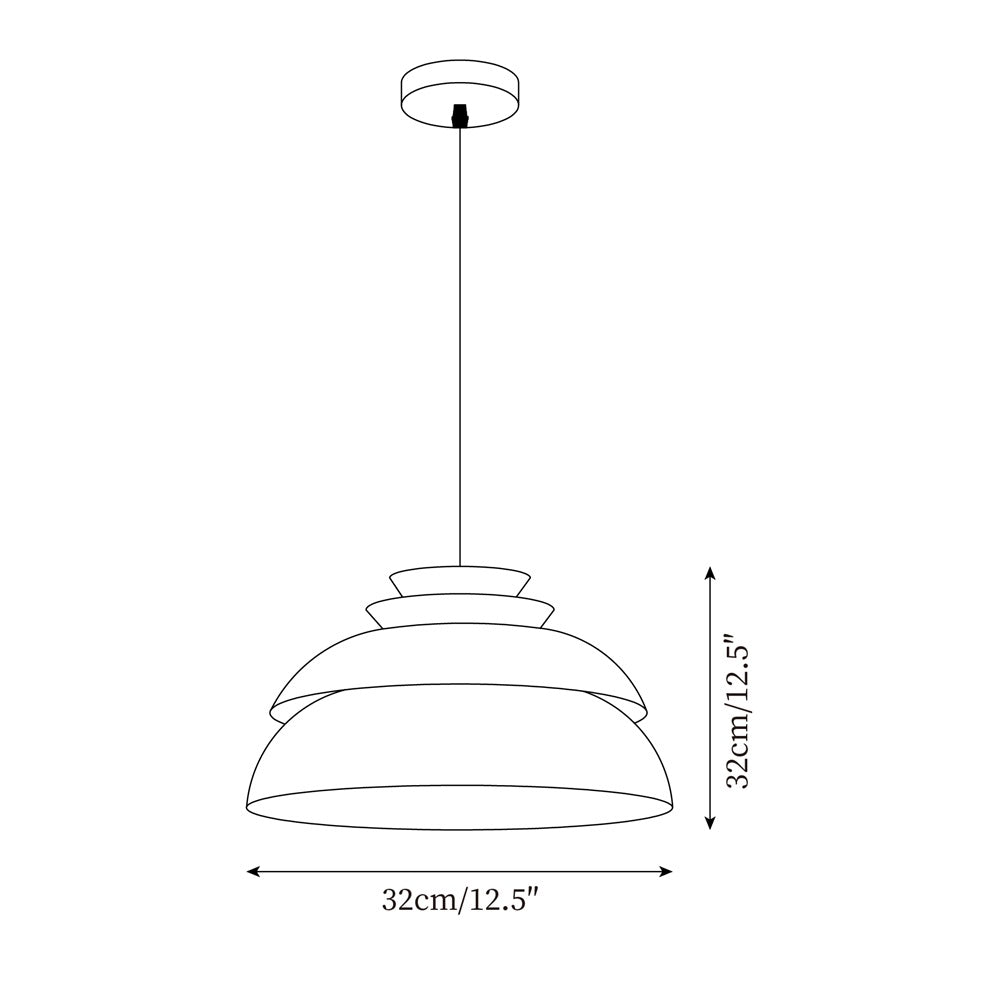 Midori Pendant Lamp Modern Natural Design | Aluminum Hanging Light | E26 E27 Socket 40W | Decorative Ceiling Lamp