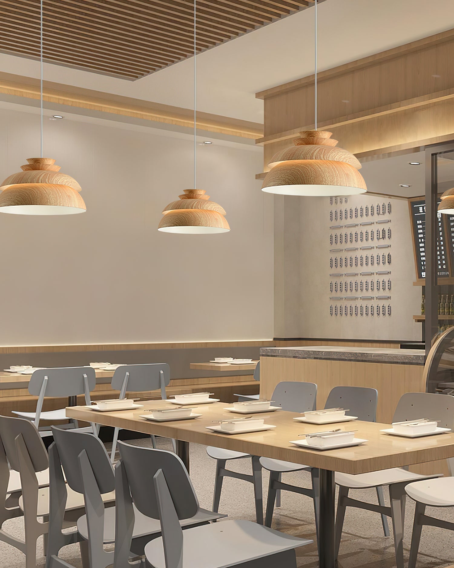 Midori Pendant Lamp Modern Natural Design | Aluminum Hanging Light | E26 E27 Socket 40W | Decorative Ceiling Lamp