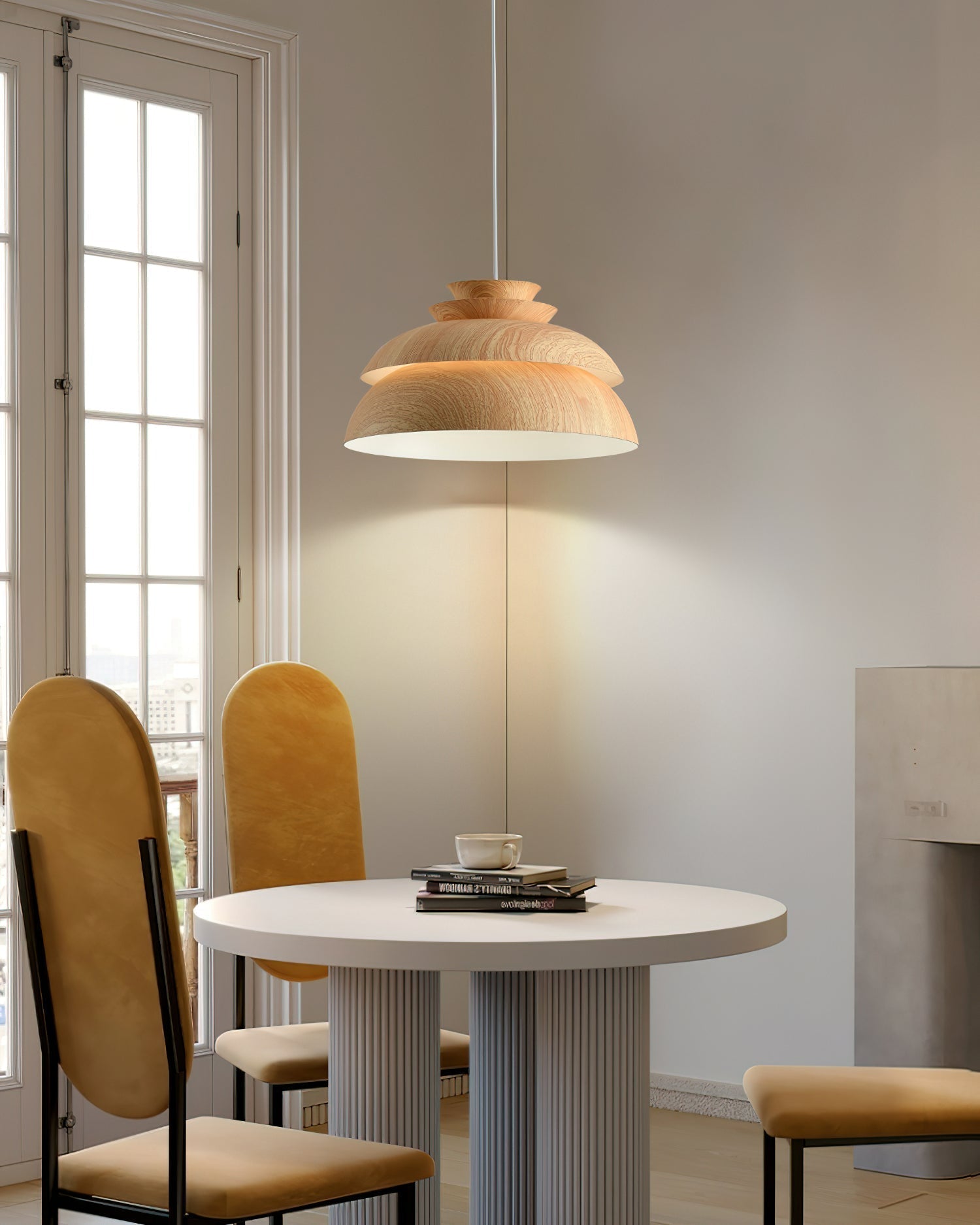 Midori Pendant Lamp Modern Natural Design | Aluminum Hanging Light | E26 E27 Socket 40W | Decorative Ceiling Lamp