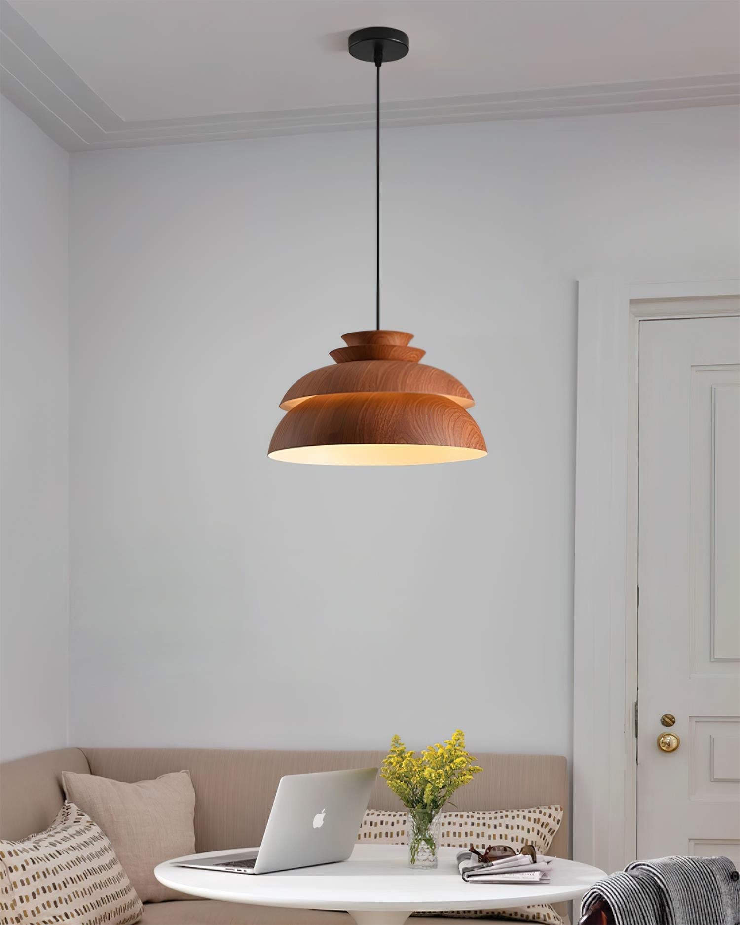 Midori Pendant Lamp Modern Natural Design | Aluminum Hanging Light | E26 E27 Socket 40W | Decorative Ceiling Lamp