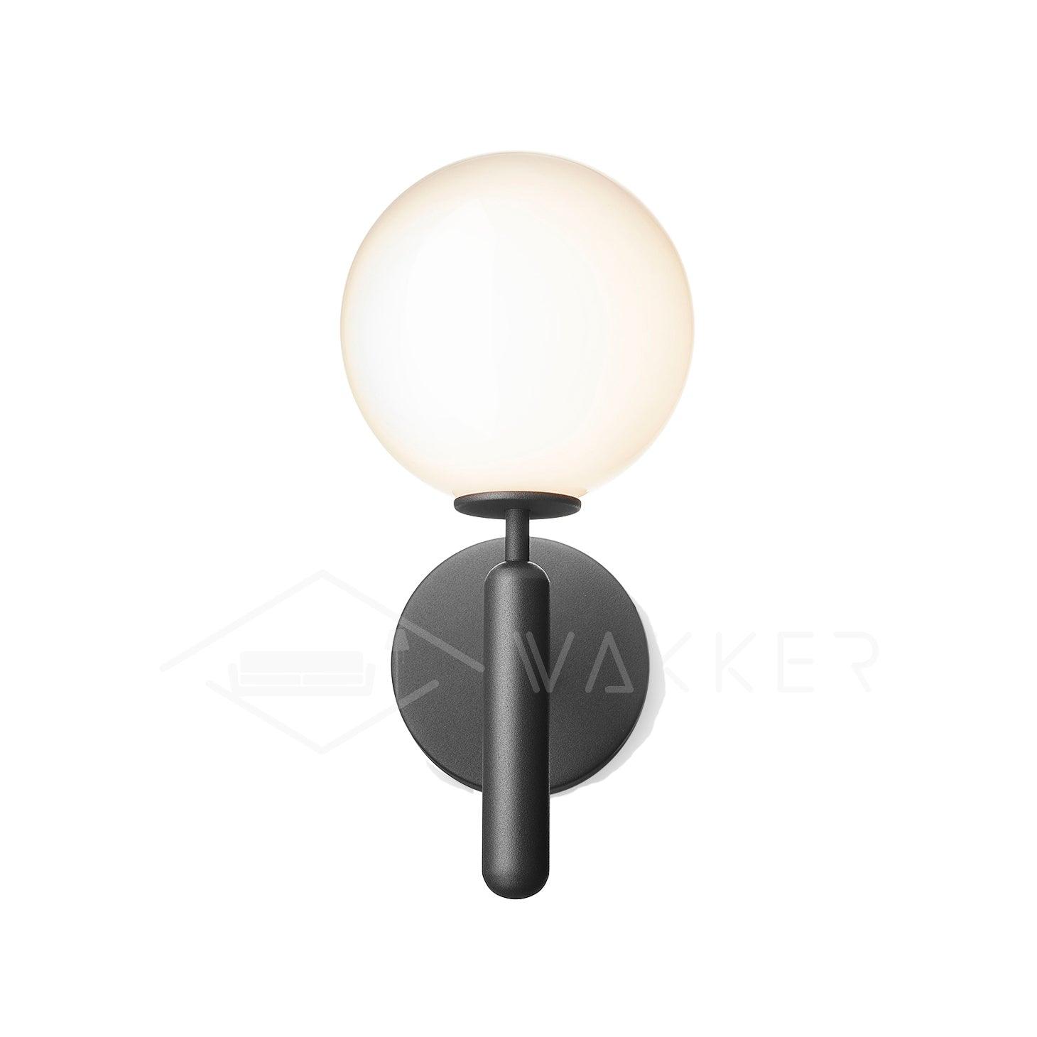 Scandinavian Brass Glass Wall Lamp | Minimalist Luxury Wall Light | E14 LED or Edison Bulb | 34cm Height Indoor Lighting