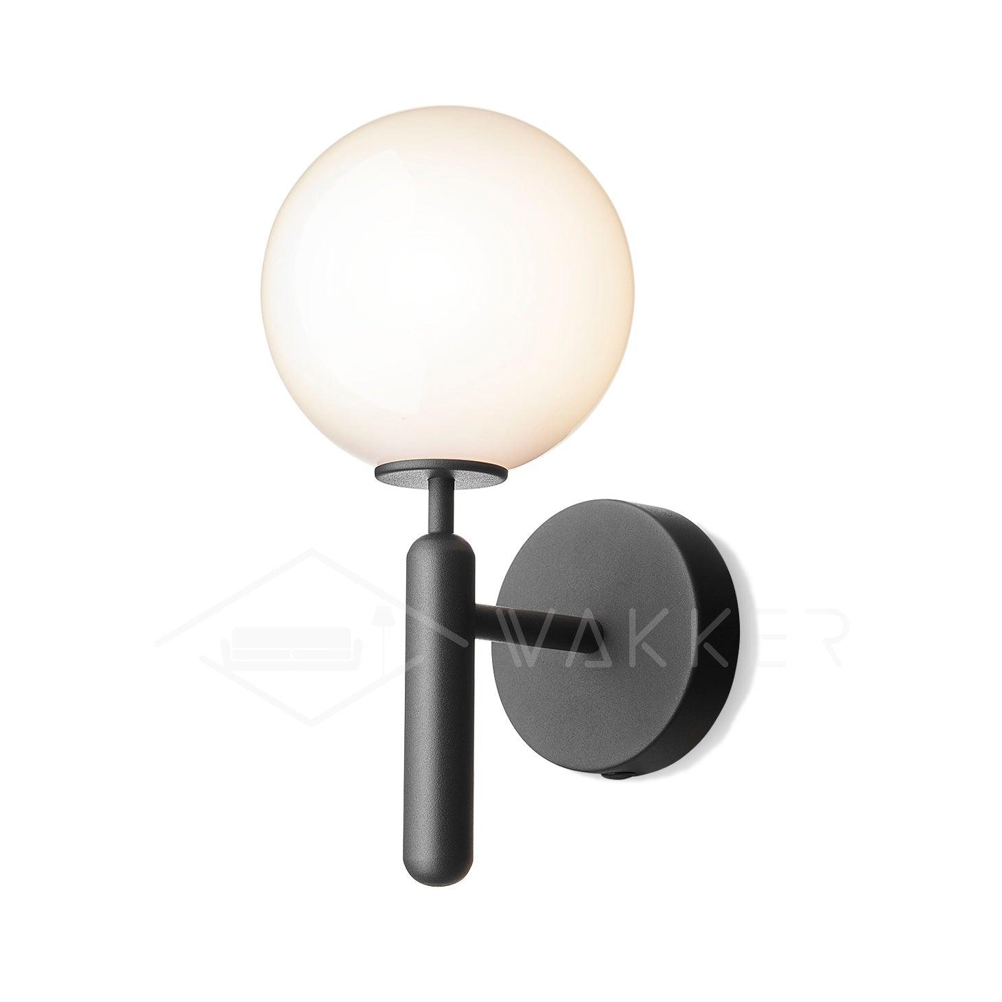 Scandinavian Brass Glass Wall Lamp | Minimalist Luxury Wall Light | E14 LED or Edison Bulb | 34cm Height Indoor Lighting