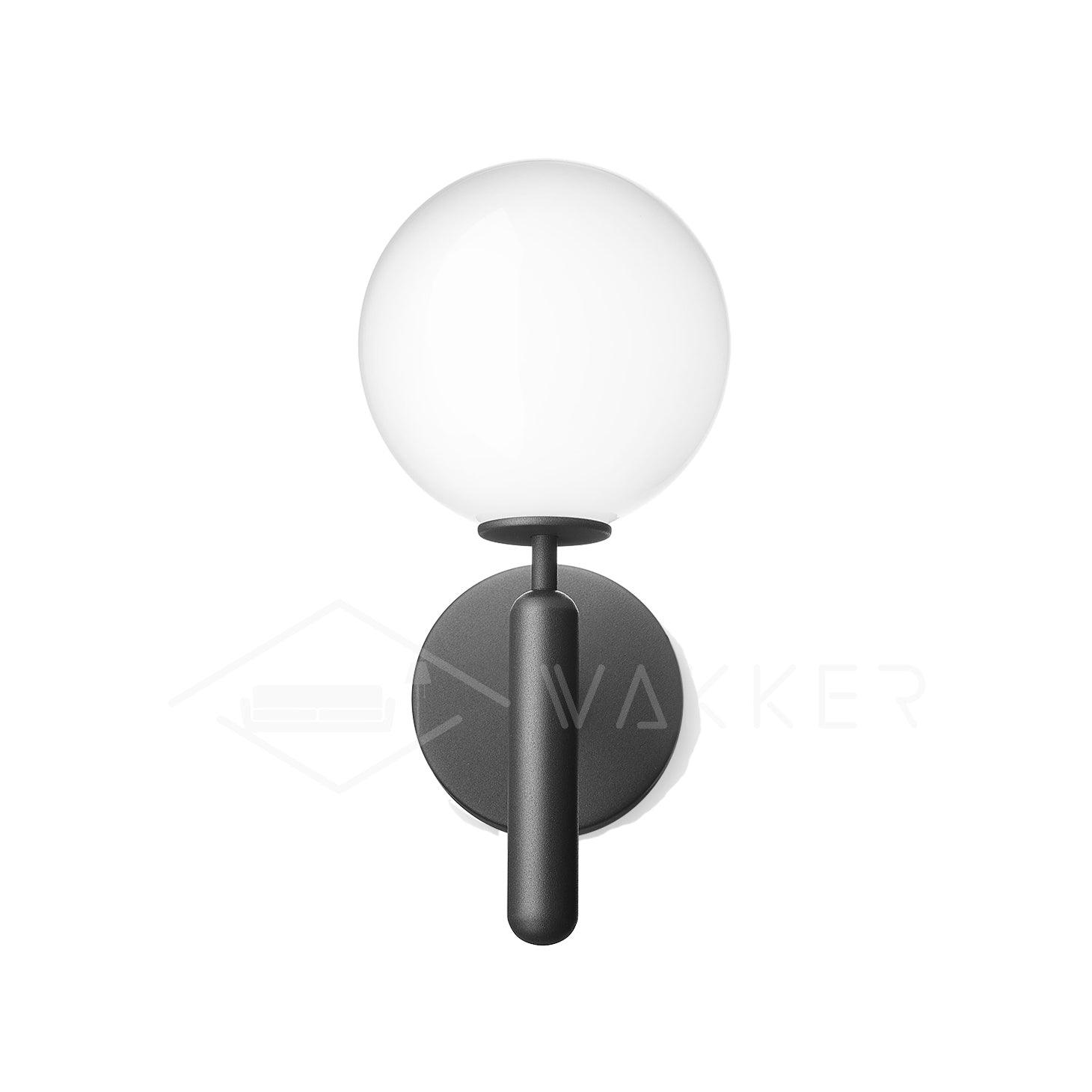 Scandinavian Brass Glass Wall Lamp | Minimalist Luxury Wall Light | E14 LED or Edison Bulb | 34cm Height Indoor Lighting