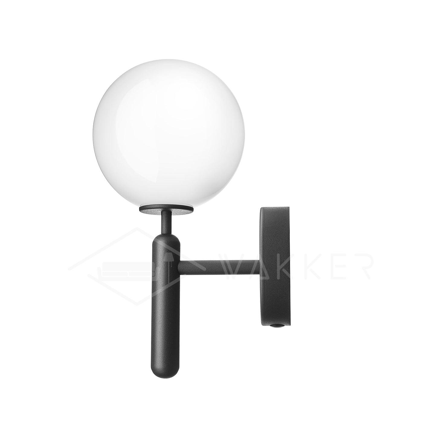 Scandinavian Brass Glass Wall Lamp | Minimalist Luxury Wall Light | E14 LED or Edison Bulb | 34cm Height Indoor Lighting